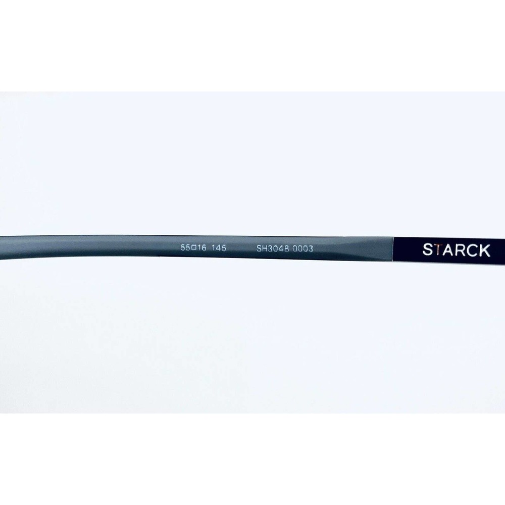 Starck Matte Gray Rectangular Glasses - image 8